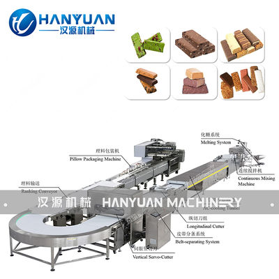 Double-Layer Protein Bar Making Machine for Industrial Production with Multi-Layer Design and 20×6 Meters Layout